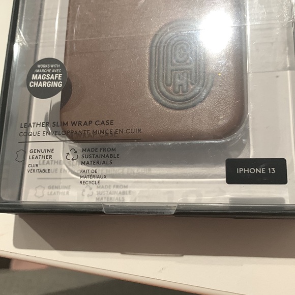 NWT Coach Brown iPhone 13 leather slim wrap case - Picture 4 of 4